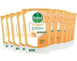 Dettol No-Touch Navulling Handzeep - Extra Care Honey & Sheabutter 250ML - 10 Stuks - Voordeelverpakking
