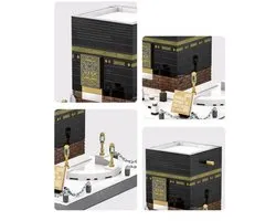 Bâtiment de la mosquée Kaaba BluGoo, 446 pièces – Idéal pour le Ramadan et l'Aïd – Décoration islamique