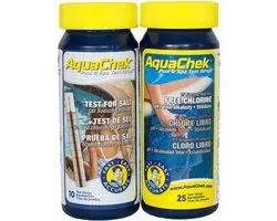 Aquacheck salt system test kit - 50 teststrips