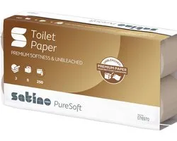 Papier toilette SatinobyWepa PureSoft - 64 rouleaux - 076970
