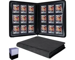 LotaHome Toploader Binder XXL - Verzamelmap voor 252 kaarten met rits - Zwart
