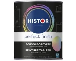 Peinture pour tableau noir Histor Perfect Finish - Couvrance Parfaite - Camouflage - Effet Mat - 1L - Zwart