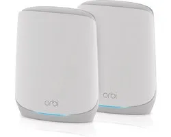 NETGEAR Orbi RBK762S - Mesh WiFi - WiFi Versterker - WiFi 6 - 5400 Mbps - Tri-Band - 2-Pack