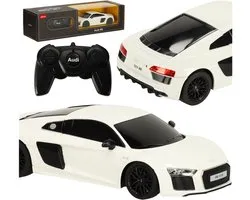 Rastar - Audi R8 2015 1:24 RC Auto Wit - Voiture Radiocommandée Sportive avec Vitesse et Précision - Voiture de Course Miniature de Luxe avec Détails Réalistes - Idéale comme Cadeau ou Modèle de Collection - Avec Ebook