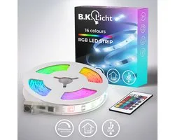 B.K.LICHT - Led Strip - 3 meter led lights - met USB - RGB - dimbaar - gekleurd licht - met afstandsbediening
