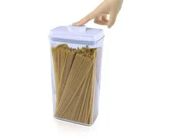 iChewie - BopTop (1 stuk - Spaghetti) Luchtdichte voedselcontainer - Mechanische siliconen afdichting - BPA-vrij, stapelbaar - 3200 ml