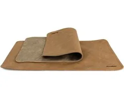 Pavelinni |Basic Line | Dubbelzijdige Placemat in eco-leer | Omkeerbaar | 30x45cm | Riva/Cane (K02/K08)