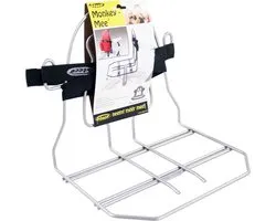 Steco Bagagedrager verbreder Monkey-mee Staal - 31cm breed - Zilver