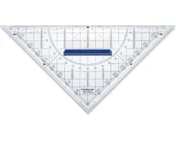 STAEDTLER geodriehoek - met handvat - acryl - 22 cm