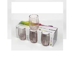 Pasabahce Linka - Verres à liqueur roses - Lot de 6-115 ml