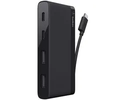 Belkin Hub met 2 USB-A poorten + 2 USB-C poorten - Zwart