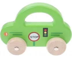 Joueco Houten auto groen