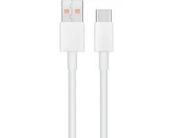 Originele Xiaomi USB-A naar USB-C Kabel 6A 1M Wit