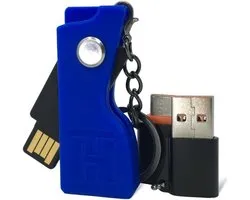 Étui de protection avec porte-clés pour YubiKey 5 NFC et 5C NFC | Protection antichoc et adaptateurs USB | Accessoire idéal pour les clés de sécurité