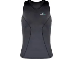 PATCH DE JEU | Chemise de Compression SANS MANCHES | Noir | Taille XS | Basketball | Handball | Sports urbains