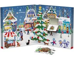 Eurographics - Adventskalender, Kerstmarkt [Advent Calendar, Christmas Town Fair] - 24×50 stukjes 12,5×12,5cm (b×h) - Adventskalender