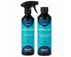 Leather Care Package - Leerverzorgingspakket - Leren Autointerieur Verzorgen - leer cleaner 500ml - leer verzorging 500ml