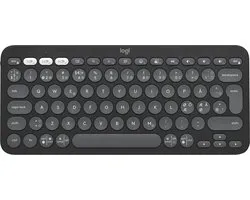 Logitech Pebble Keys 2 K380s - Draadloos Toetsenbord - Bluetooth - Qwerty - Graphite