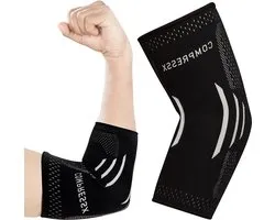 Small Elbow Support Brace - Compression Arm Sleeve for Tennis Elbow Golfers Elbow - Pain Relief & Injury Protection elleboog bandage