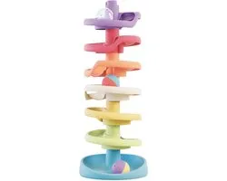 Quercetti Spiral Tower Evo piste en spirale tour en marbre coloré 10 pièces