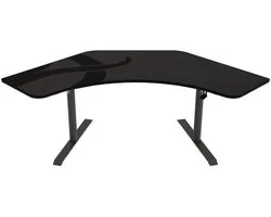 Bureau d'angle gaming Arozzi Arena Angelo - Tapis de souris pleine largeur - 225 cm - Gunmetal