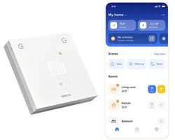 Netatmo Slimme Thermostaat ORIGINAL – Draadloze Smart Thermostaat – App Bediening, Energiebesparing & Verbruiksinzicht – Matter Compatibel – Werkt met Apple Home, Google Home, Alexa & SmartThings – Wit