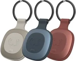 Fresh 'n Rebel Smart Finder Tag 3 pack - Bluetooth Tracker – Werkt met Apple Find My / Zoek Mijn - Silky Sand & Dive Blue & Safari Red