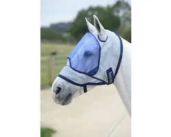 Bucas Vliegenmasker Bucas Buzz Off Deluxe No Ears Blauw - S
