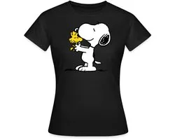 Peanuts Snoopy En Woodstock Vrienden T-Shirt Dames