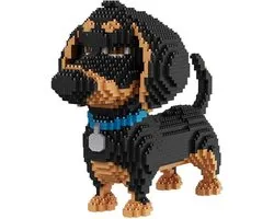 Balody Teckel - Nanoblocks / miniblocks - Bouwset / 3D puzzel - 2100 bouwsteentjes - Balody 16014