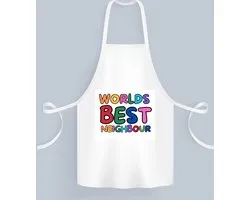 Akyol - world's best neighbour Keukenschort - Buurman - beste buurman - verjaardagscadeau - kado - gift - 82 bij 71 cm
