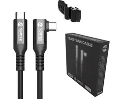 Câble Oculus Link VortexVR 5 m + attache | USB-C | pour Oculus Quest 2 (ou Quest 1) | SteamVR | Quête secondaire