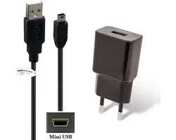 Chargeur OneOne 2,0 A + câble Mini USB de 1,0 m. Adaptateur chargeur. Convient également aux Mio Cyclo 100, 105, 105H, 105HC, 300, 300HC, 305, 305HC, 310, 310 HC, 315, 315HC, 500, 500 HC, 505, 505 HC.