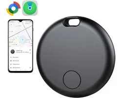Blynk GPS Tracker – Geschikt voor Apple (Find My) en Android – Met geluid – Bluetooth Tracker – Sleutels, Fiets, Auto, Kat, Hond & Kind – Key Finder - Zwart