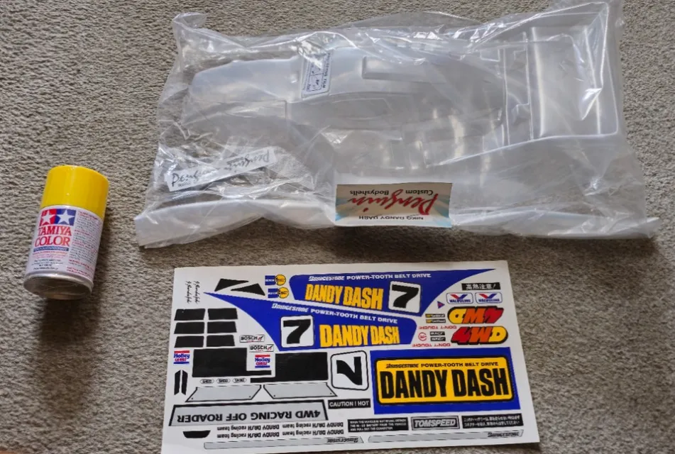 Nikko Dandy Dash RC car body set