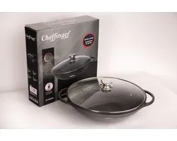 Cheffinger Wok inclusief deksel | 40cm | Alle Warmtebronnen