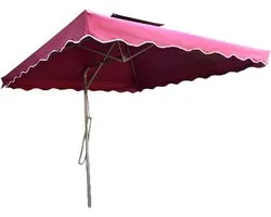 Parasol,Patio Offset Roma Parasol Umbrella, Canopy Sunshade Parasol with Cross Base Sun Protection for Outdoor/Gardens/Balcony/Patio Rectangular Garden Umbrella