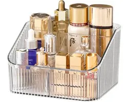 SnelShoppen - Homeanda Make-up Organizer Opbergvakken, Transparante Cosmetische Organizer voor Huidverzorging en Make-up, 8 Compartimenten voor Thuis,