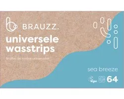 Brauzz Wasstrips Multipack Sea Breeze - Wasmiddeldoekjes voor Witte, Gekleurde en Zwarte Was - Wasmiddel Strips - Eco Wasmiddel Vellen - Duurzame Laundry Strips (64 wasbeurten)