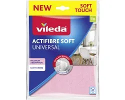 Vileda Actifibre Soft - Chiffon microfibre multifonctionnel