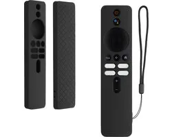 kwmobile housse adaptée à Xiaomi TV Box S (2ème génération) - Housse antidérapante en Siliconen pour télécommande en noir