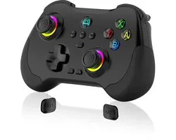 Mobiele gamecontroller geschikt voor iPad/iPhone/tablet - Cloud Controller Remote Joystick geschikt voor iOS/Android - Draadloze Switch Controller - met macroknoppen - Hall-Rocker - Hall-Trigger -Zwart