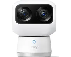 eufy Security S350 Binnencamera - Indoorcam - Huisdiercamera met app - Petcam - 4K UHD-resolutie - Dual-Cam met 8x hybride zoom - 360° pan en tilt - AI-tracking - Compatibel met Alexa en Google Assistant