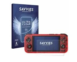 Savvies - Screenprotector voor Retroid Pocket 4 Pro - Folie Beschermfolie transparant 6 Stuks