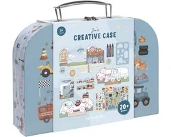 Little Dutch knutselkoffer Jim Vehicles - creatief speelgoed - cadeautip
