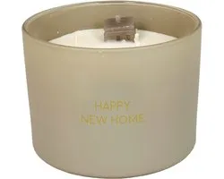 MY FLAME - Bougie de soja - Happy New Home - Fig's Delight - beige - 70 heures de combustion