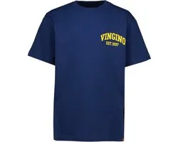 Vingino Icon-boxy-SS Jongens T-shirt - Navy Peony
