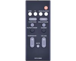 FSR78 ZV28960 Replacement Remote Control Compatible with Yamaha Soundbar ATS-1060 YAS-107 ATS-1070 YAS-207 NS-WSW42 - ShopVlot