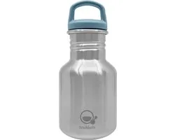 Smikkels - RVS Drinkfles Daily Basic - 350ml - Blauw - 304 RVS (18/8) - Schoolbeker kind - Drinkbus school