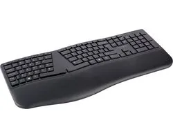 Kensington Pro Fit Ergo, Taille réelle (100 %), RF sans fil + Bluetooth, QWERTY, Noir